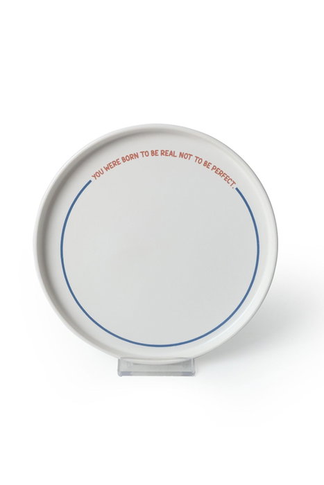 Hermia Juego de 6 Platos para Postres de Cerámica Blanca, 21 cm